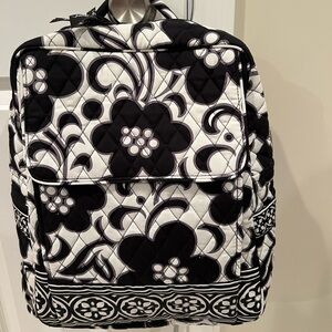 Vera Bradley Black and White Floral Backpack